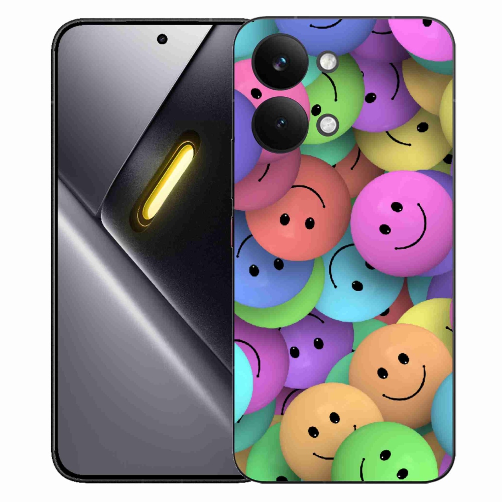 Gél borítás mmCase a Xiaomi Poco X8 Pro Max készülékhez - színes smiley-k
