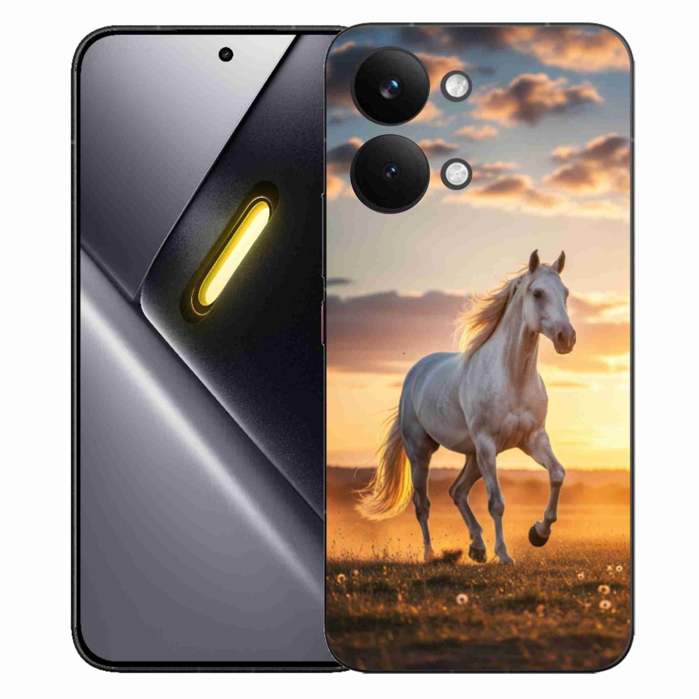 Gél borítás mmCase a Xiaomi Poco X8 Pro Max számára - futó fehér ló 2