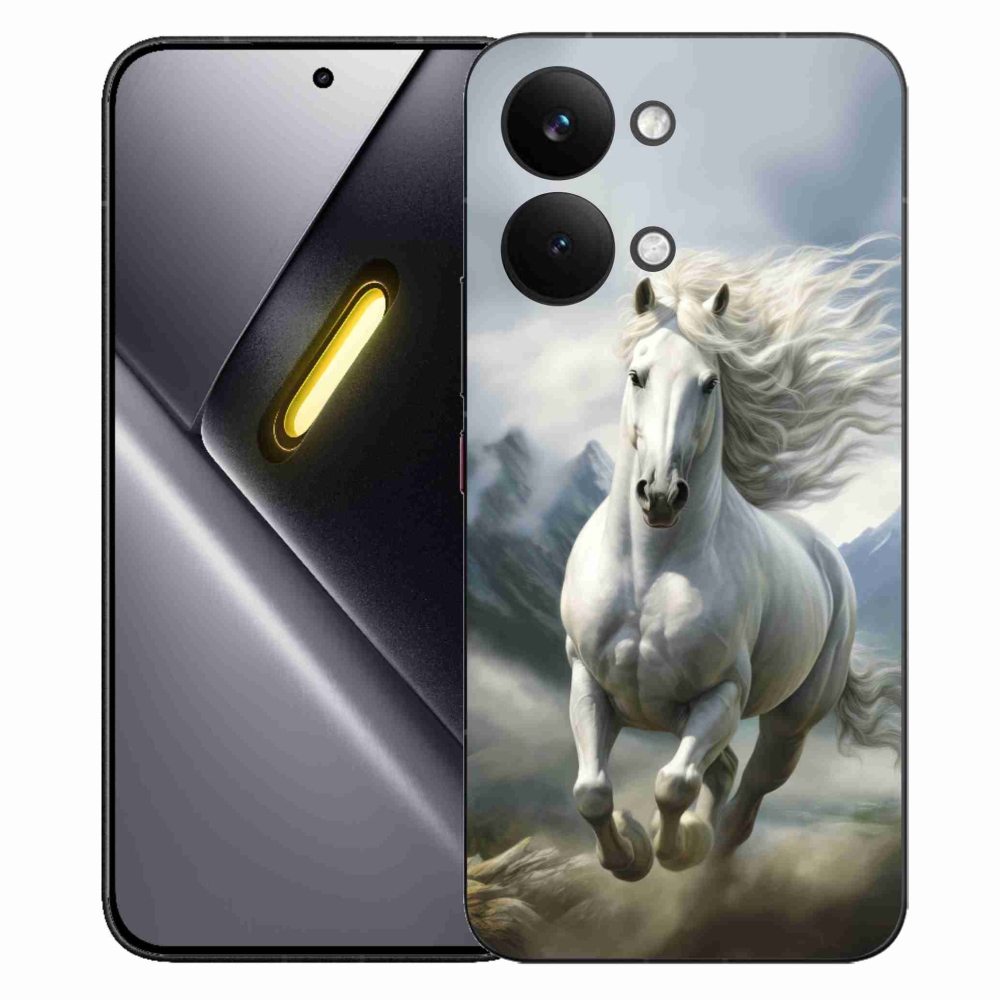 Gél borítás mmCase a Xiaomi Poco X8 Pro Max számára - futó fehér ló 3