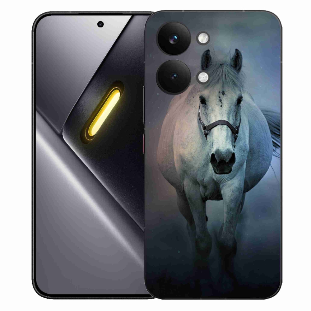 Gél borítás mmCase a Xiaomi Poco X8 Pro Max számára - futó fehér ló