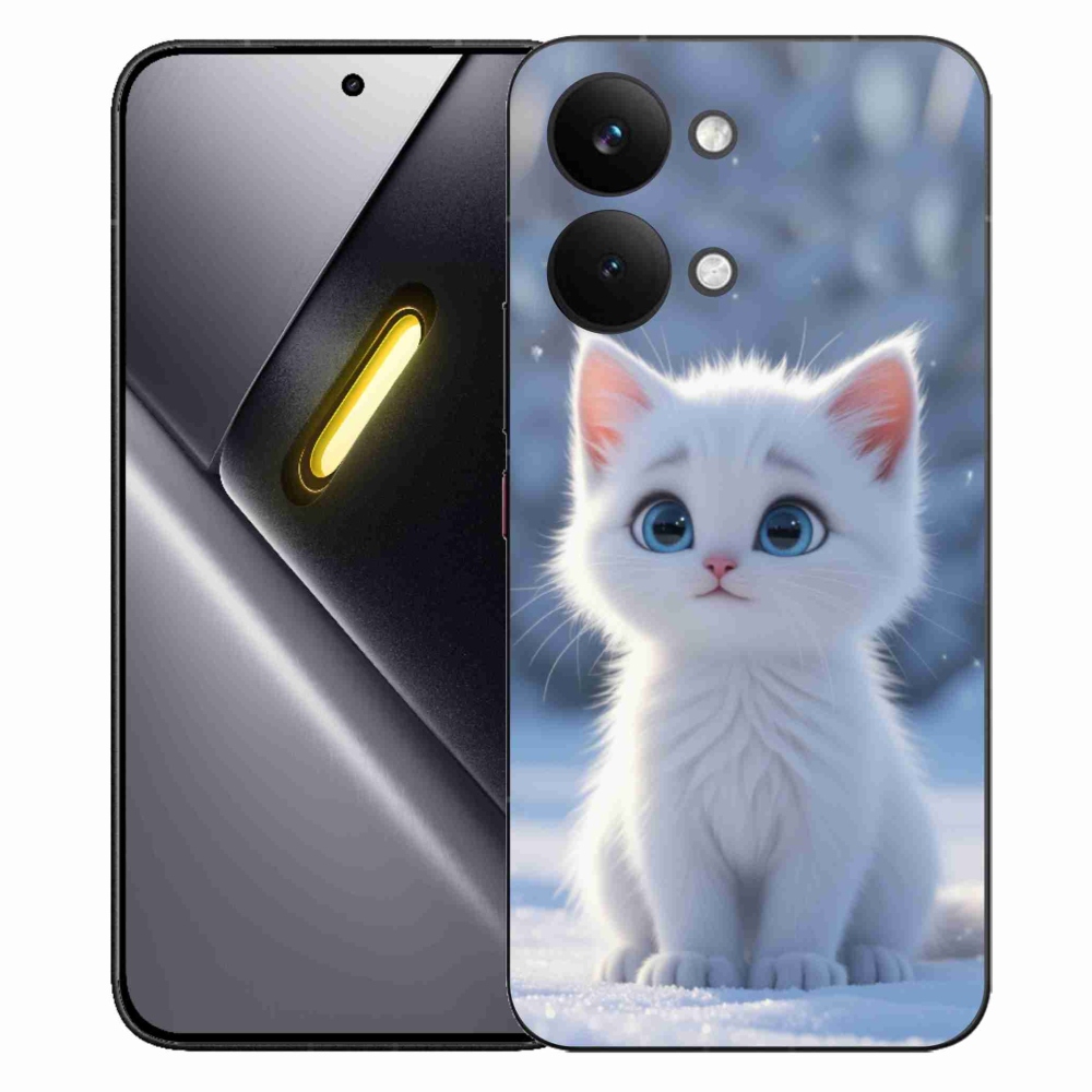 Gél borítás mmCase a Xiaomi Poco X8 Pro Max készülékhez - fehér cica 3
