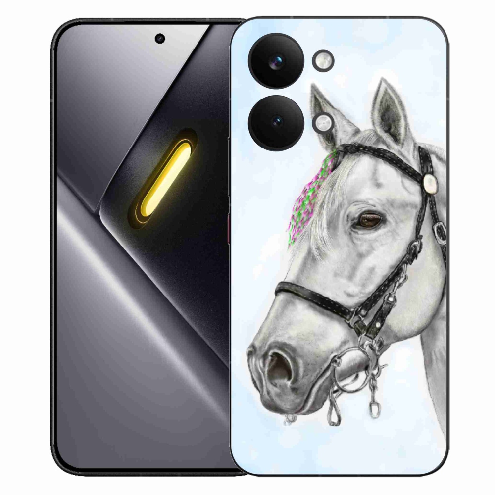 Gél borítás mmCase a Xiaomi Poco X8 Pro Max-hoz - fehér ló 1