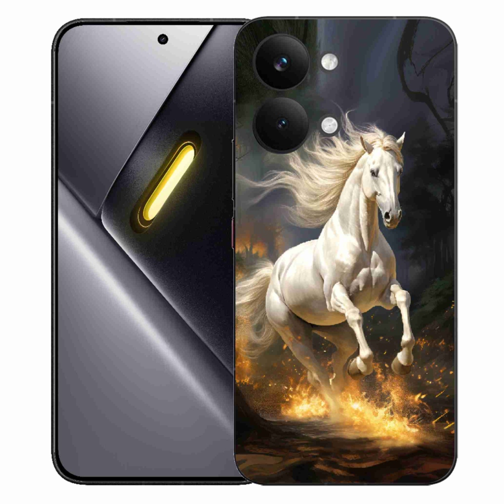 Gél borítás mmCase a Xiaomi Poco X8 Pro Max számára - fehér ló 2