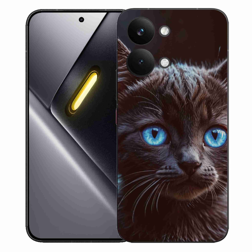 Gél borítás mmCase a Xiaomi Poco X8 Pro Max készülékhez - fekete cica 2