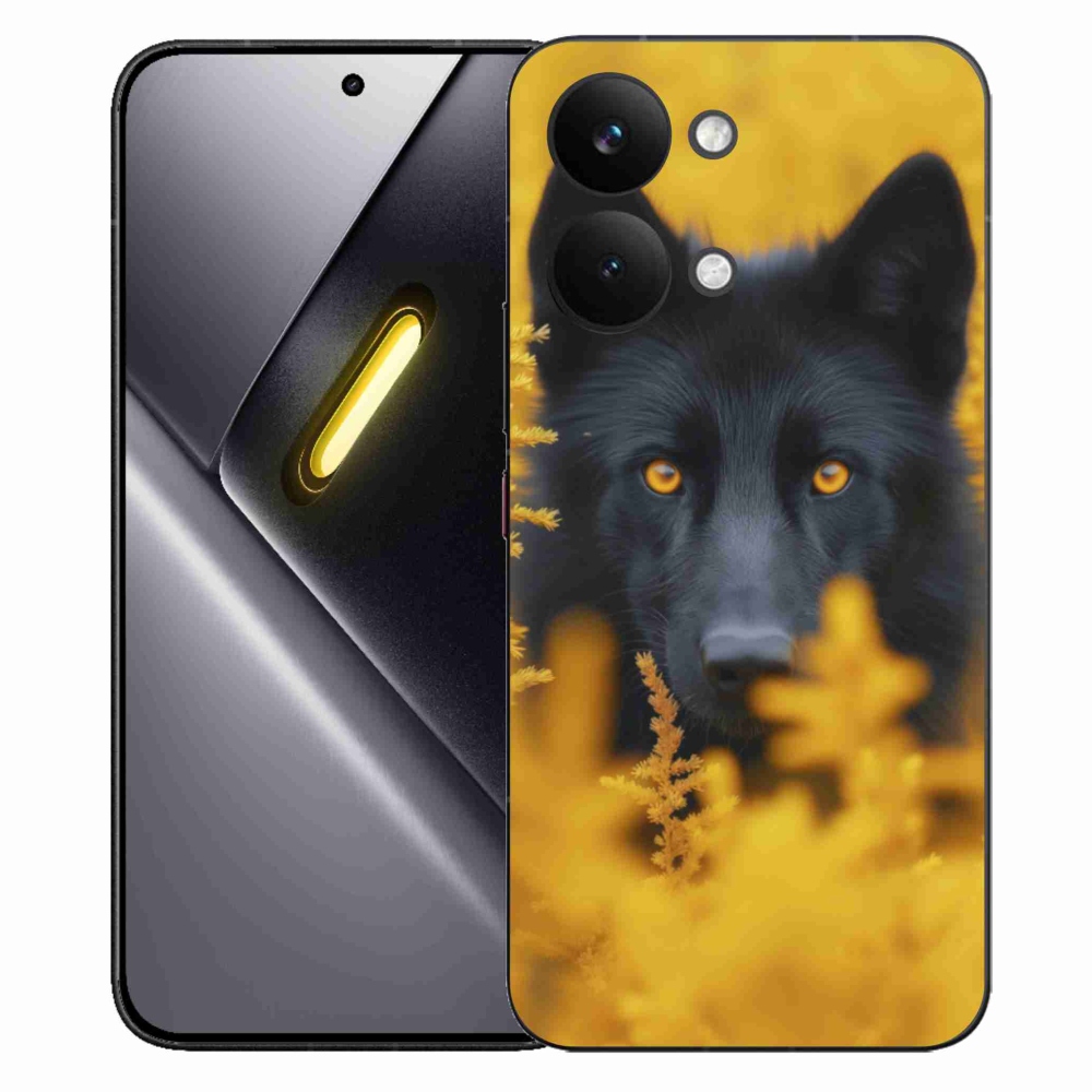 Gél borítás mmCase a Xiaomi Poco X8 Pro Max-hoz - fekete farkas 2