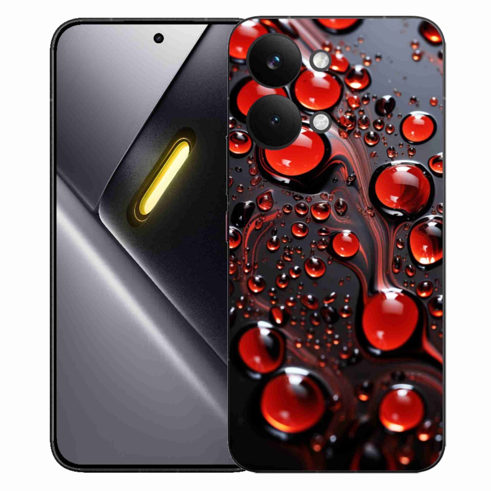 Gél borítás mmCase a Xiaomi Poco X8 Pro Max készülékhez - piros csepp 2