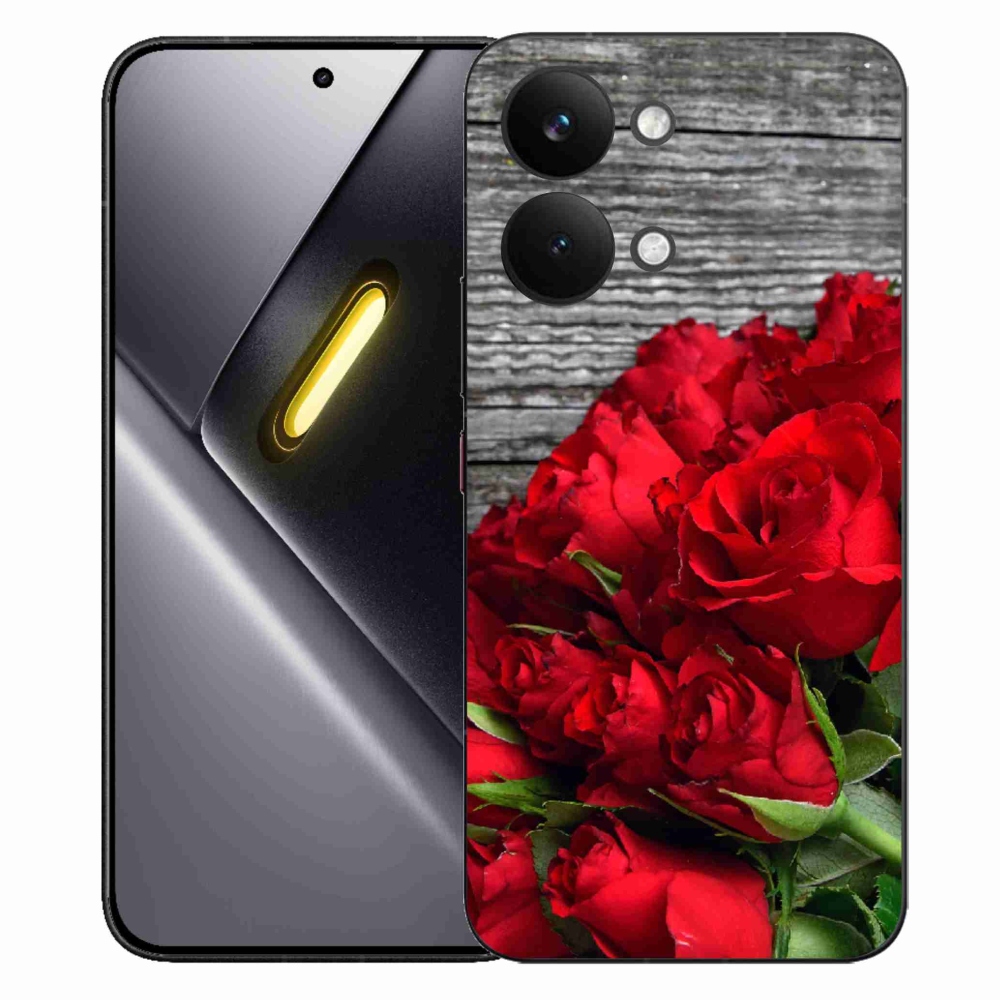 Gél borítás mmCase a Xiaomi Poco X8 Pro Max készülékhez - piros rózsa