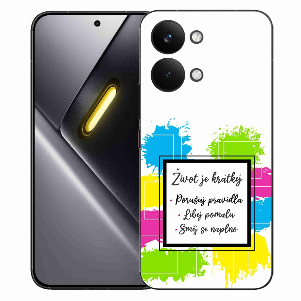 Gél borítás mmCase a Xiaomi Poco X8 Pro Max számára - idézem 5 fehér háttér