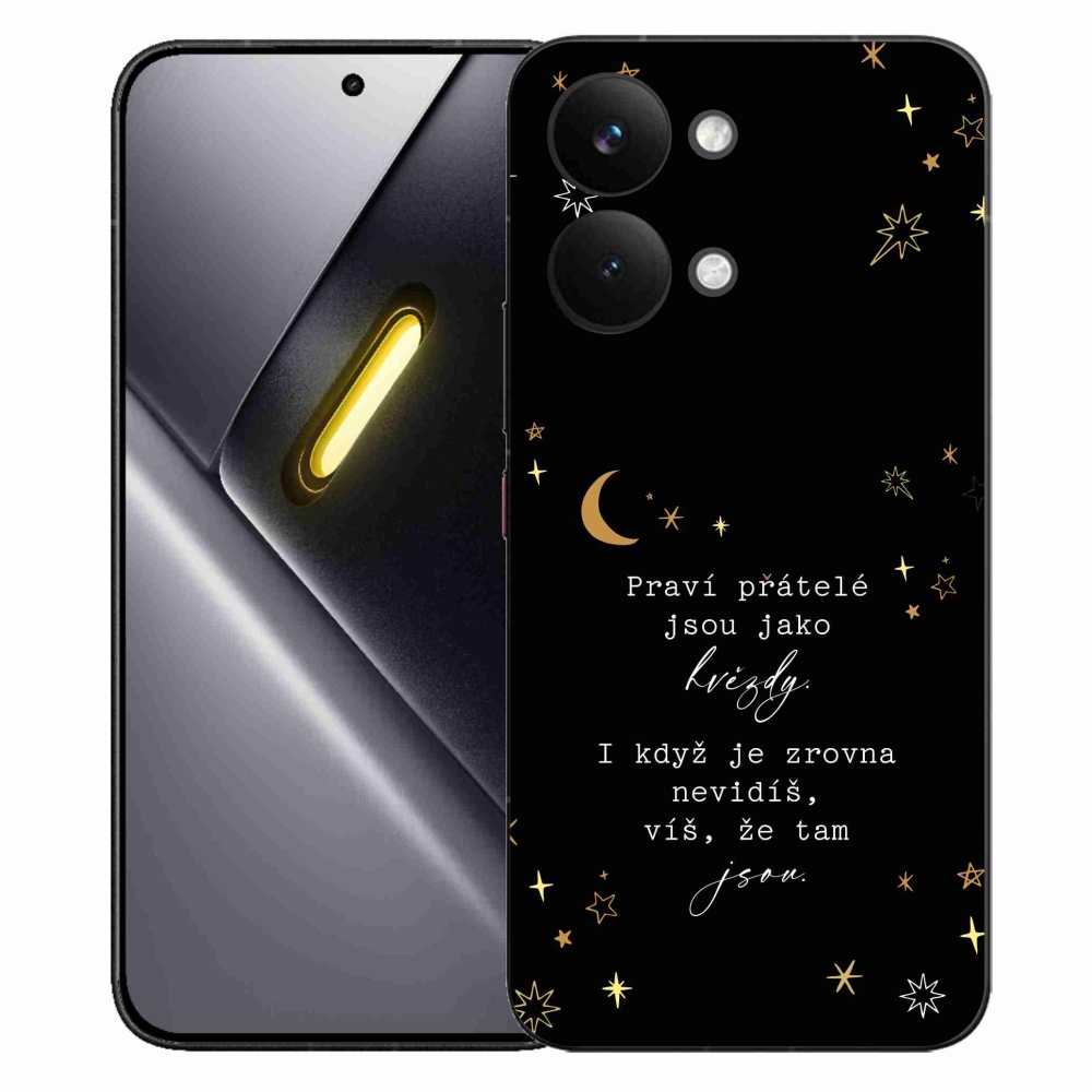 Gél borítás mmCase a Xiaomi Poco X8 Pro Max számára - idézem 6 fekete háttér