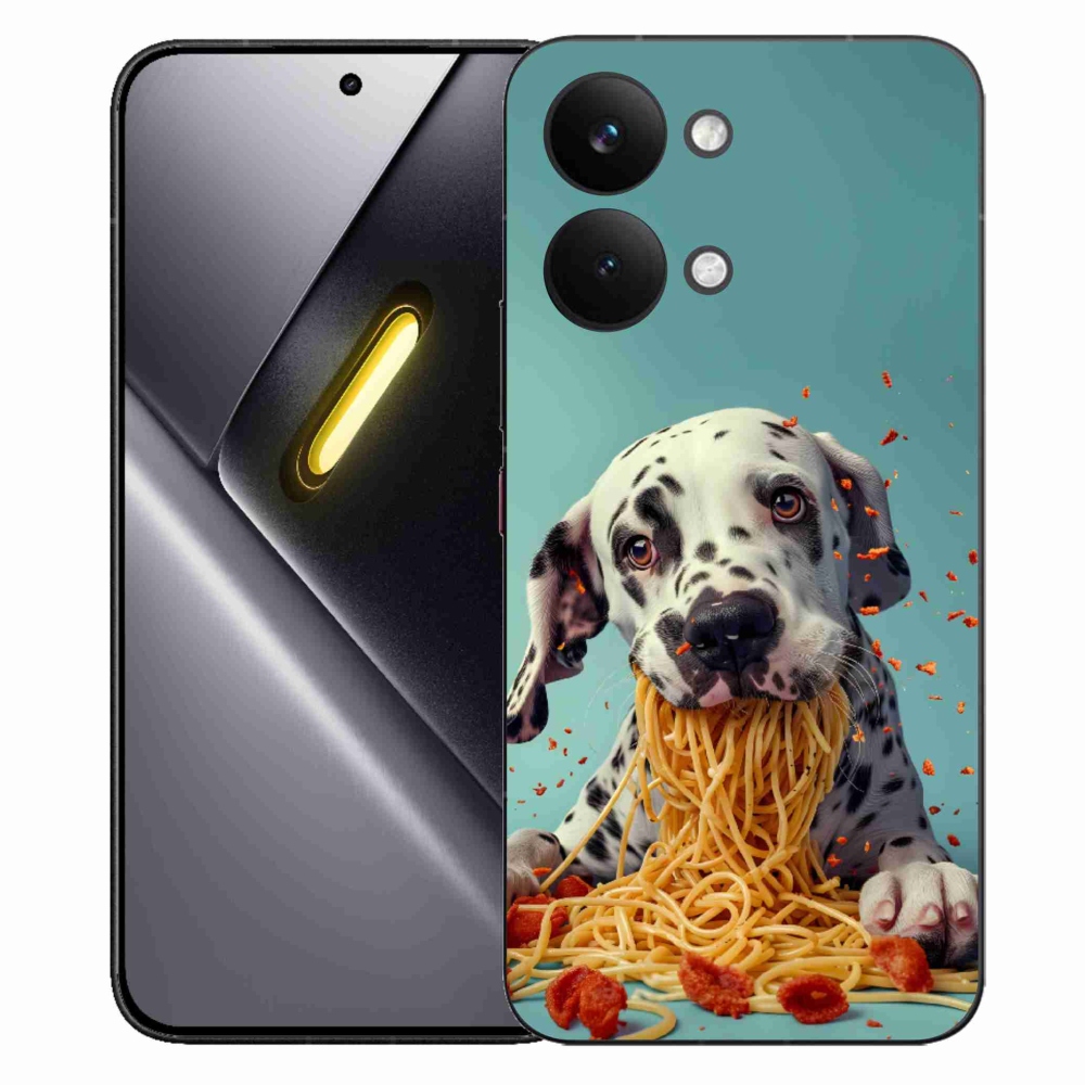 Gél borítás mmCase a Xiaomi Poco X8 Pro Max készülékhez - Dalmát és spagetti