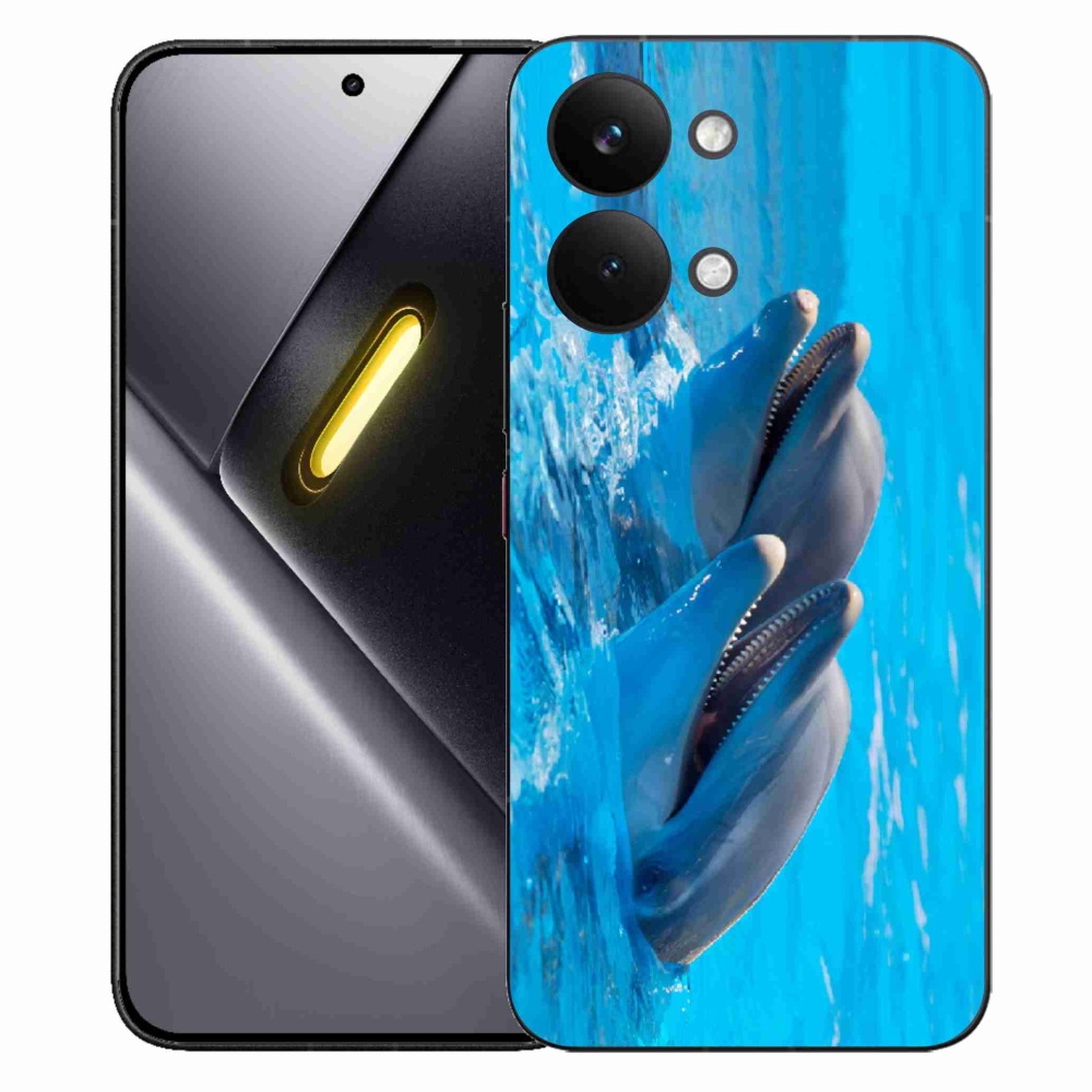 Gél borítás mmCase a Xiaomi Poco X8 Pro Max készülékhez - delfinek