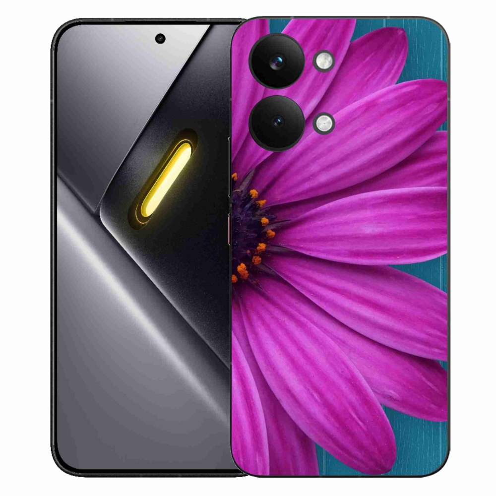 Zselés borítás mmCase a Xiaomi Poco X8 Pro Max készülékhez - lila százszorszép