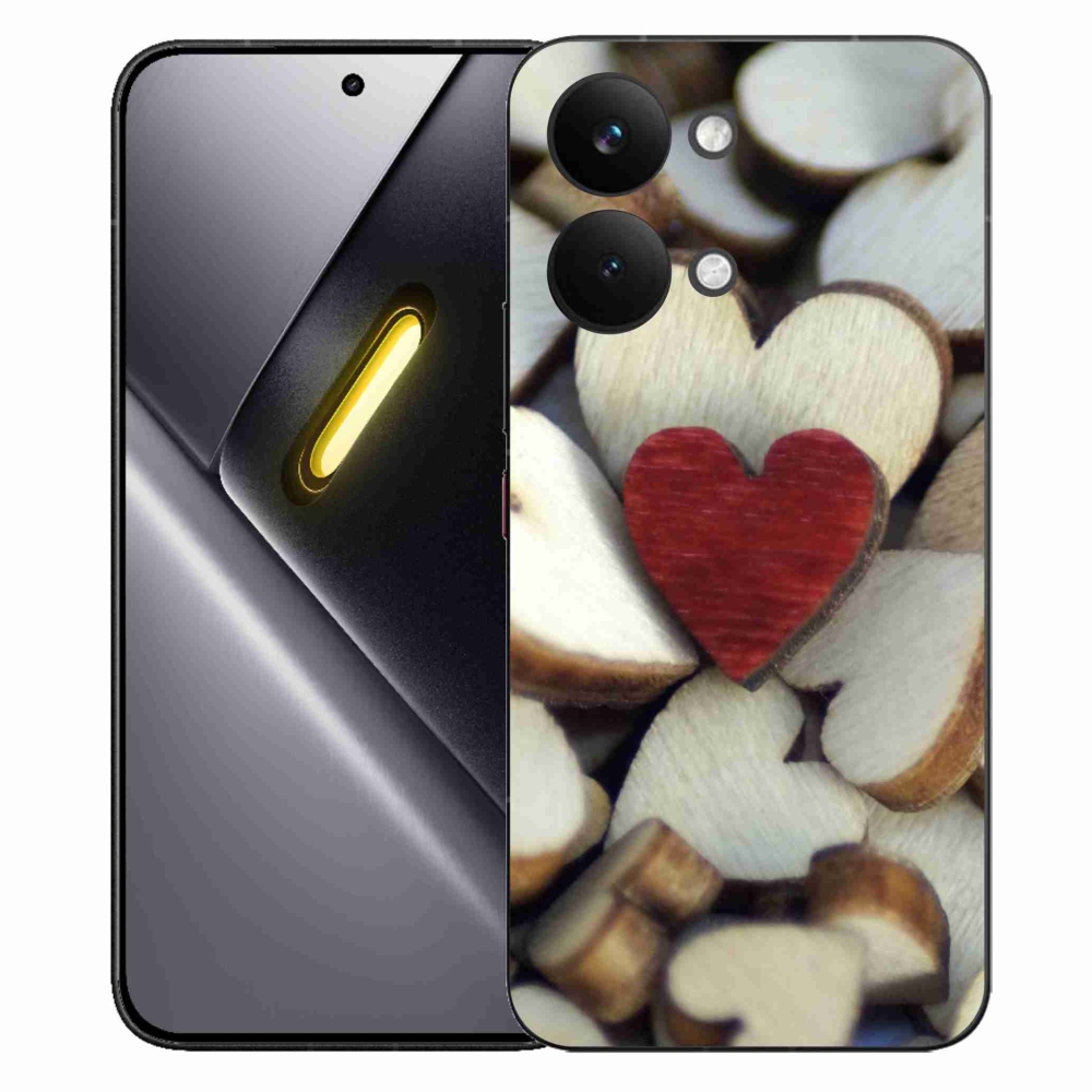 Gél borítás mmCase a Xiaomi Poco X8 Pro Max készülékhez - gravírozott piros szív