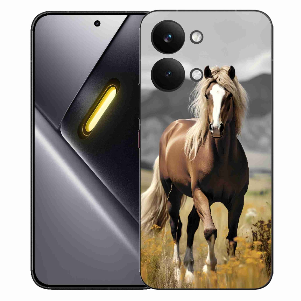 Gél borítás mmCase a Xiaomi Poco X8 Pro Max-hoz - barna ló 1