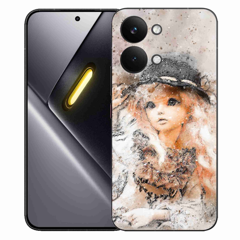 Gél borítás mmCase a Xiaomi Poco X8 Pro Max számára - lány kalapban