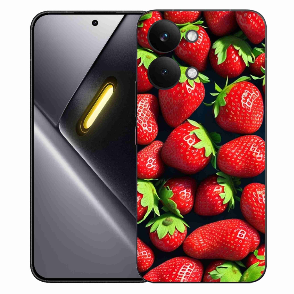 Gél borítás mmCase a Xiaomi Poco X8 Pro Max készülékhez - eper