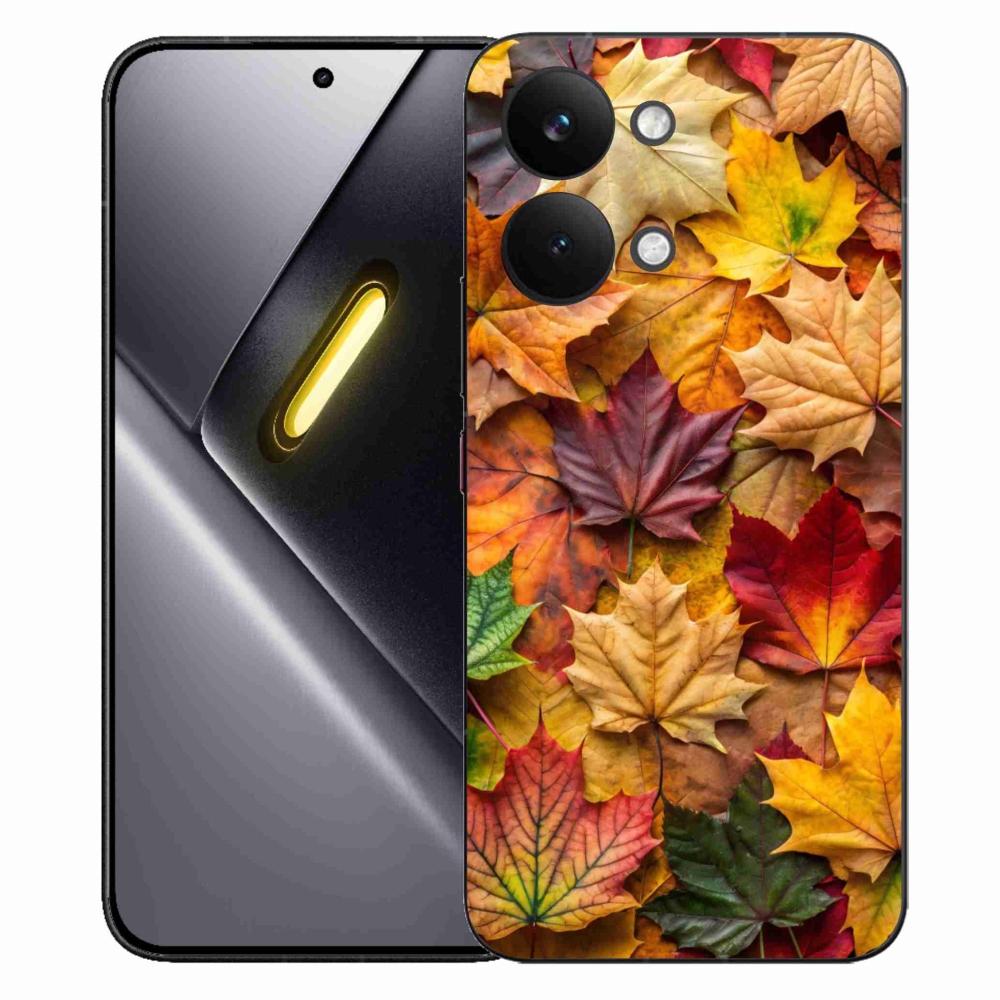 Gél borítás mmCase a Xiaomi Poco X8 Pro Max számára - juharlevelek 2