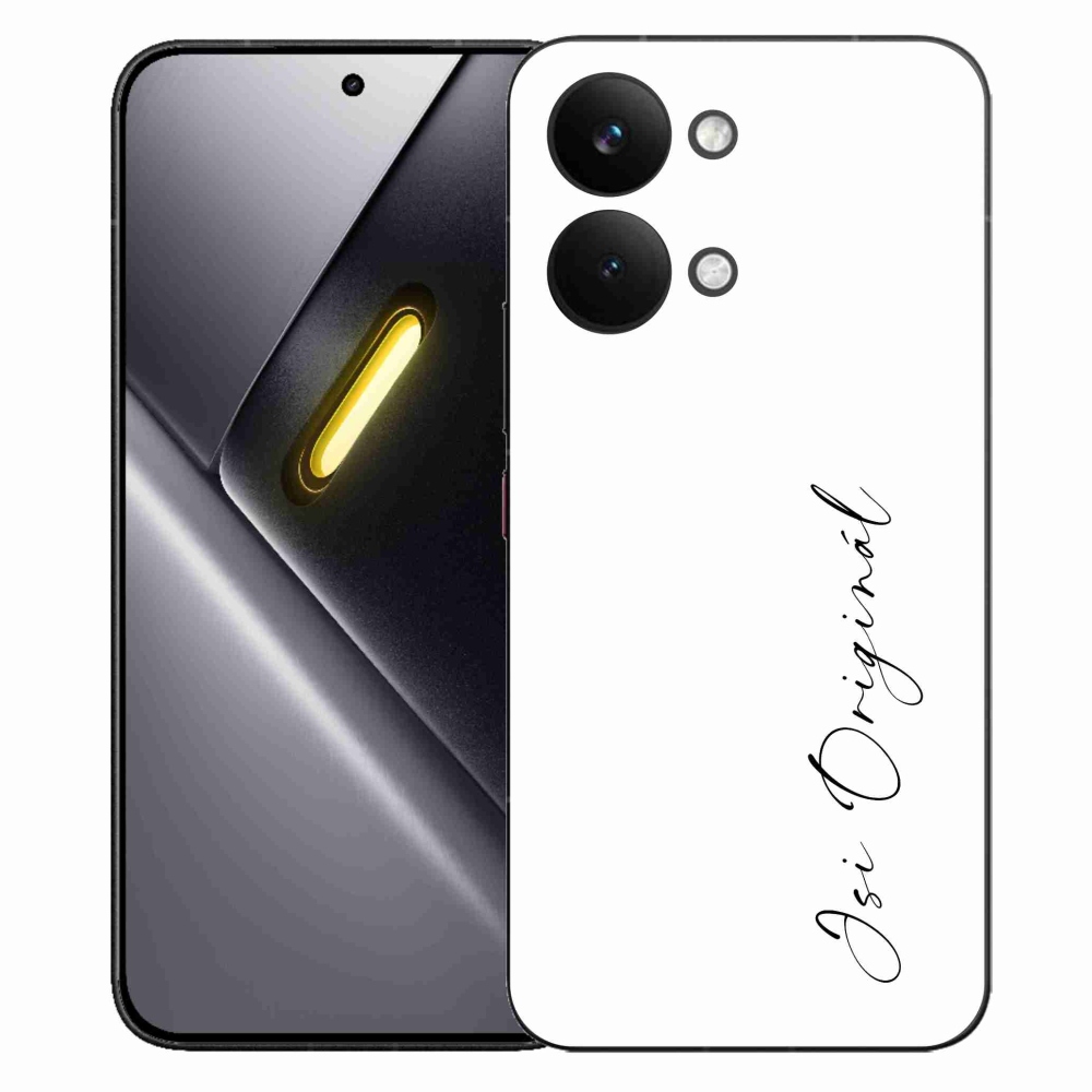 Gél borító mmCase a Xiaomi Poco X8 Pro Max számára - te vagy az eredeti fehér háttér