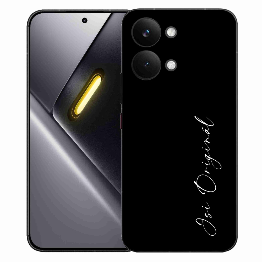 Gél borító mmCase a Xiaomi Poco X8 Pro Max számára - te vagy az eredeti fekete háttér