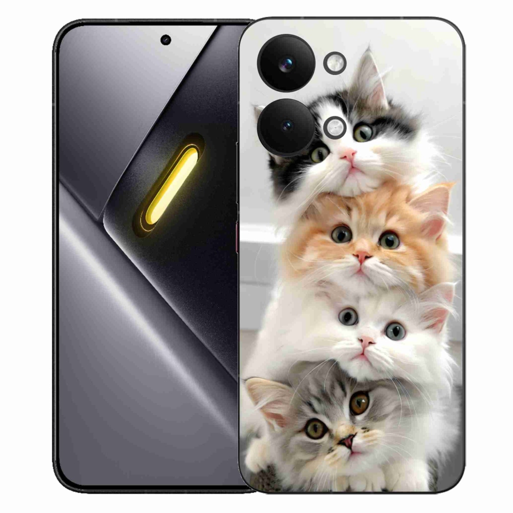 Gél borítás mmCase a Xiaomi Poco X8 Pro Max számára - macska csokor