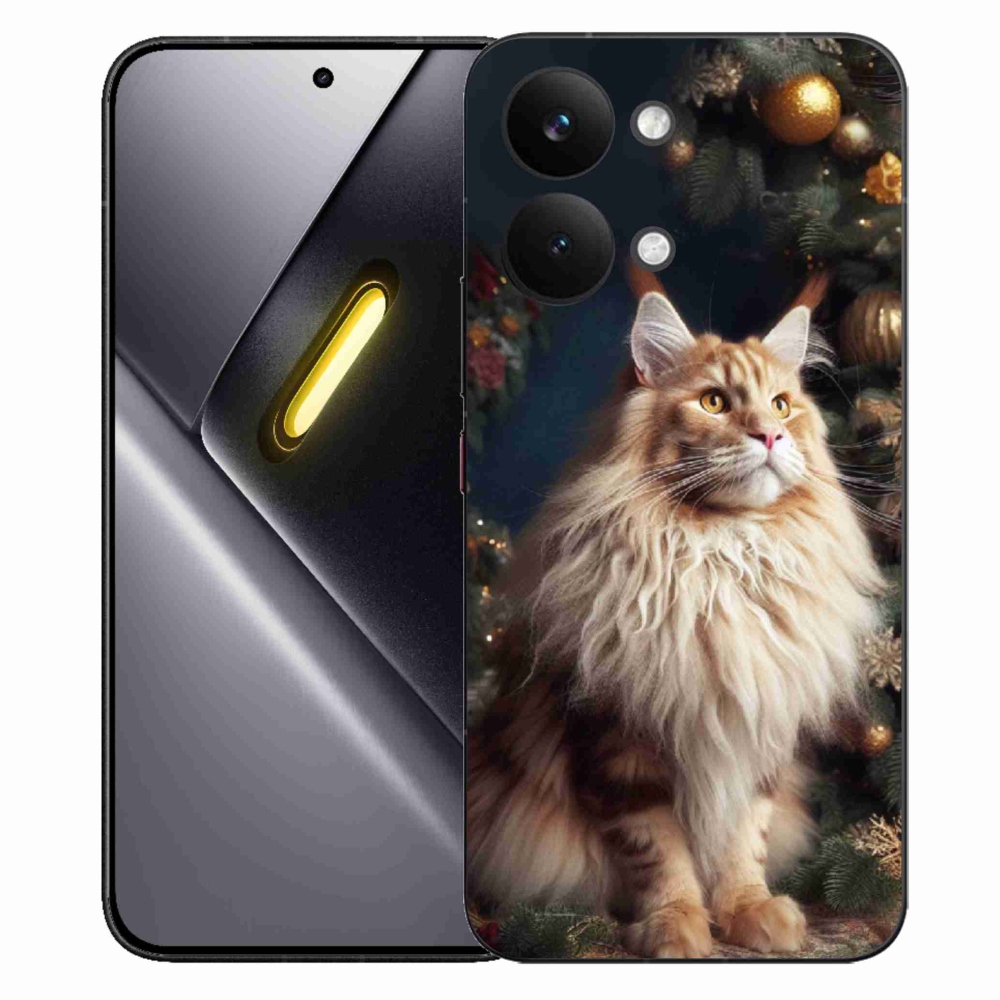 Gél borítás mmCase a Xiaomi Poco X8 Pro Max számára - macska a fánál