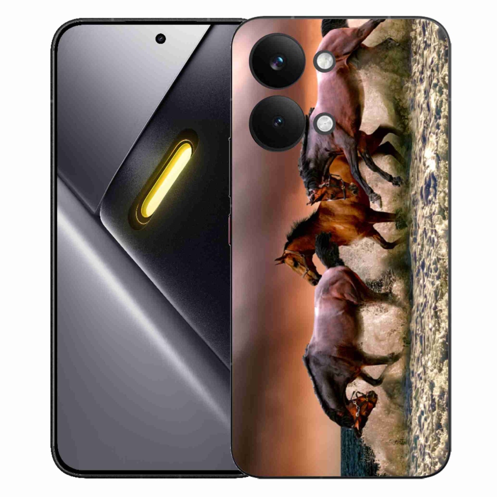 Gél borítás mmCase a Xiaomi Poco X8 Pro Max-hoz - lovak 1