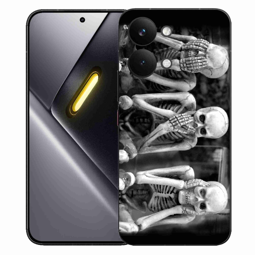 Gél borítás mmCase a Xiaomi Poco X8 Pro Max számára - csontvázak