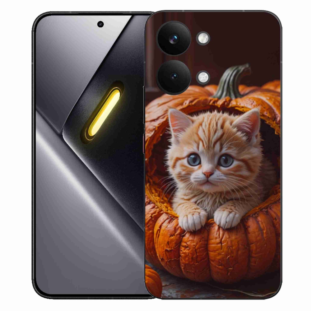 Gél borítás mmCase a Xiaomi Poco X8 Pro Max számára - cica és tök 2