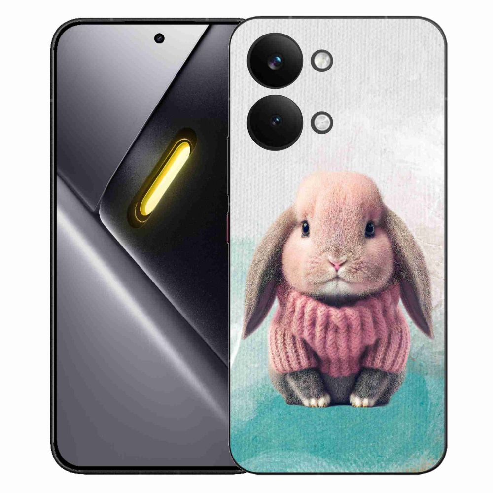 Gél borítás mmCase a Xiaomi Poco X8 Pro Max számára - nyúl pulóverben
