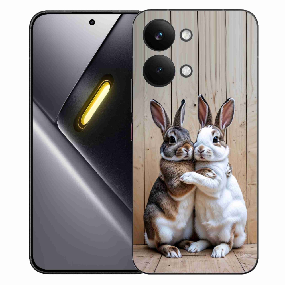 Gél borítás mmCase a Xiaomi Poco X8 Pro Max számára - nyúl pár