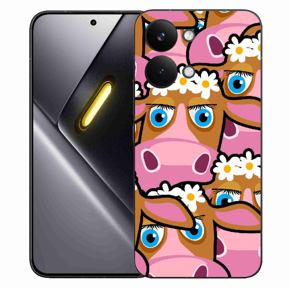 Gél borítás mmCase a Xiaomi Poco X8 Pro Max számára - karikatúra tehenek