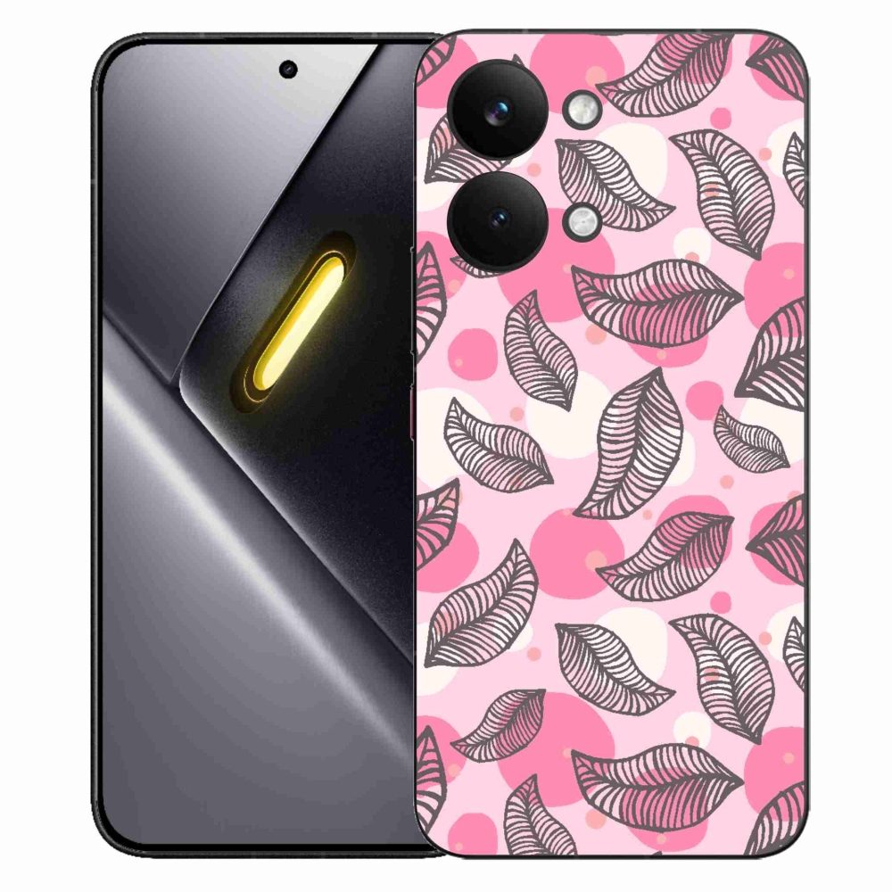 Gél borítás mmCase a Xiaomi Poco X8 Pro Max számára - rajzfilmes hulló levelek