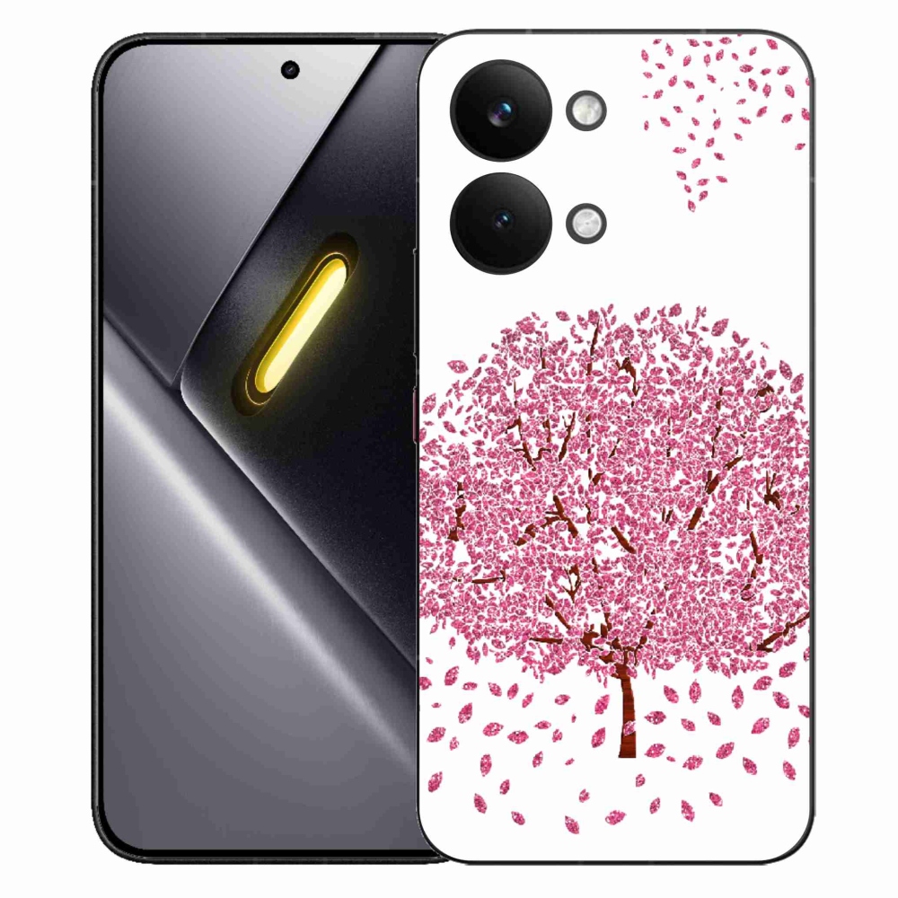 Gél borítás mmCase a Xiaomi Poco X8 Pro Max számára - rajzfilmfa levelekkel