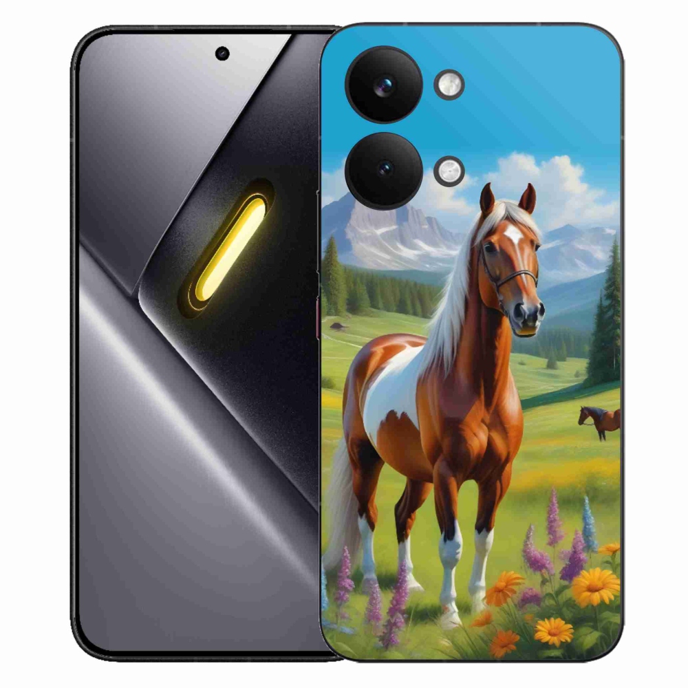 Gél borítás mmCase a Xiaomi Poco X8 Pro Max számára - ló a réten