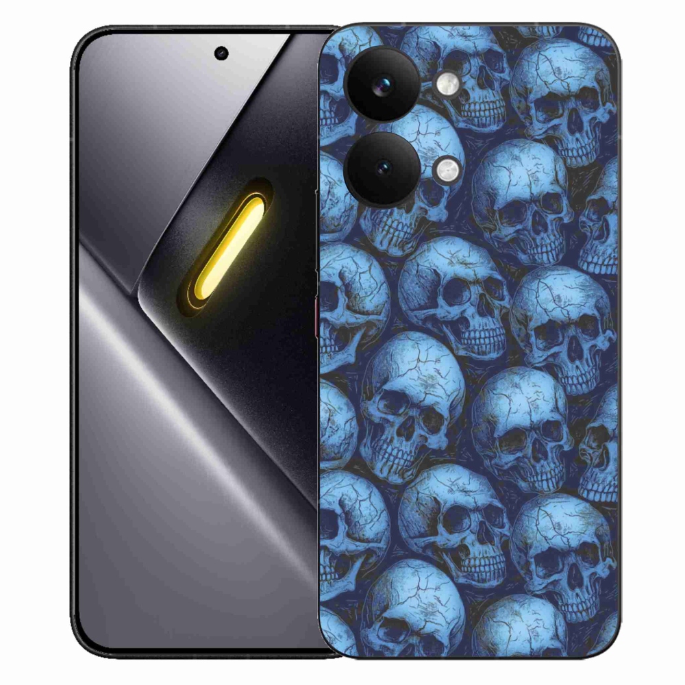 Gél borítás mmCase a Xiaomi Poco X8 Pro Max számára - koponyák