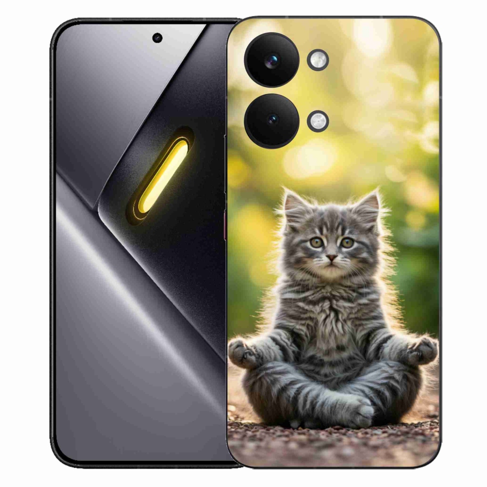 Gél borítás mmCase a Xiaomi Poco X8 Pro Max számára - meditáló cica