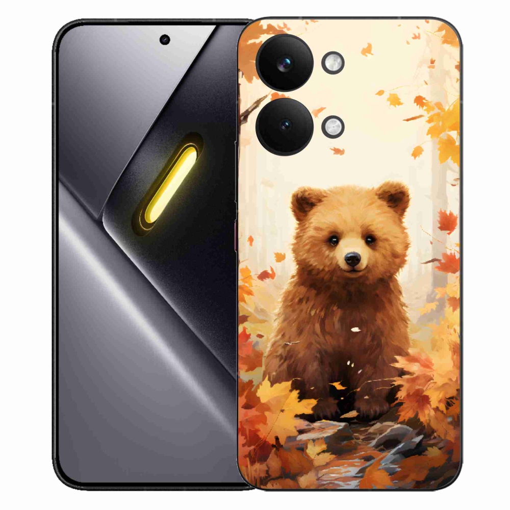 Gél borítás mmCase a Xiaomi Poco X8 Pro Max számára - medve az erdőben