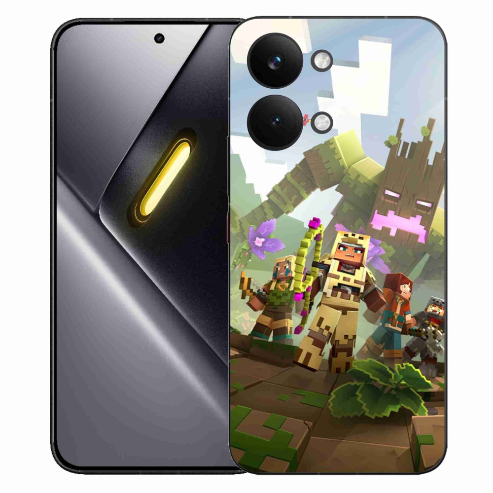 Gél borítás mmCase a Xiaomi Poco X8 Pro Max számára - minecraft 1