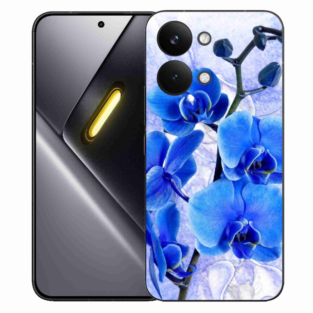 Gél borítás mmCase a Xiaomi Poco X8 Pro Max készülékhez - kék virágok