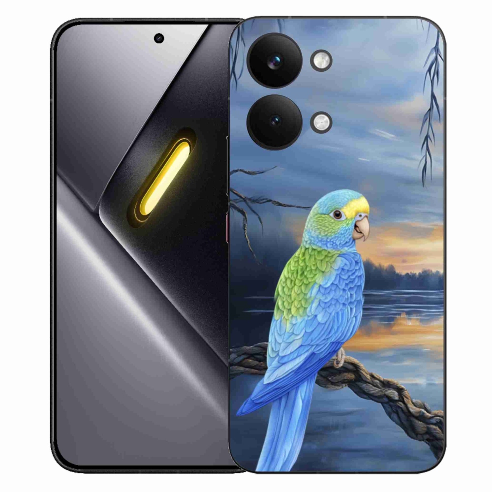 Gél borítás mmCase a Xiaomi Poco X8 Pro Max készülékhez - kék papagáj