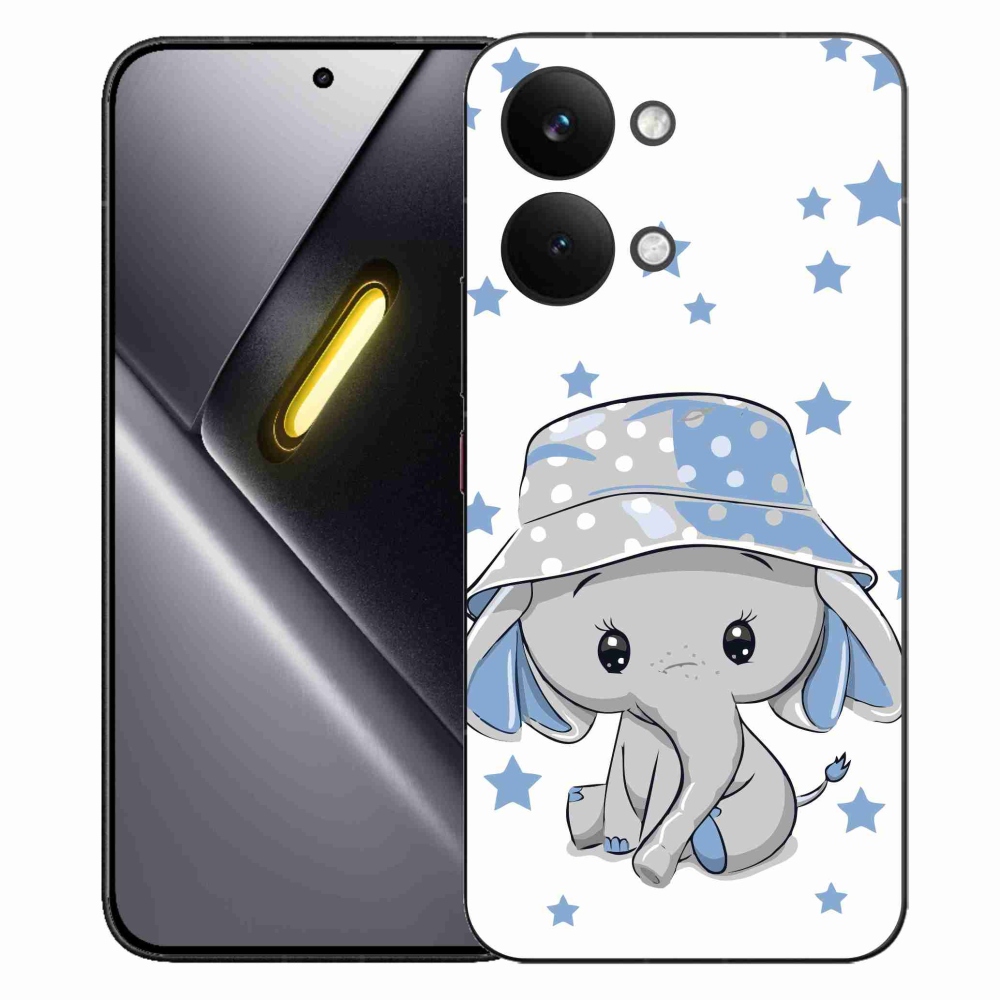 Gél borítás mmCase a Xiaomi Poco X8 Pro Max készülékhez - kék elefánt