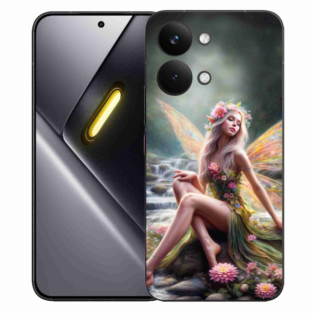 Gél borítás mmCase a Xiaomi Poco X8 Pro Max - pillangó nőhöz 1