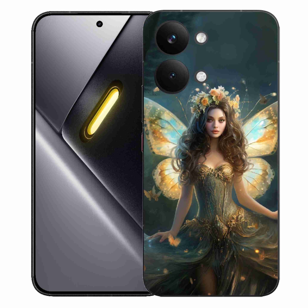 Gél borítás mmCase a Xiaomi Poco X8 Pro Max számára - pillangó nő