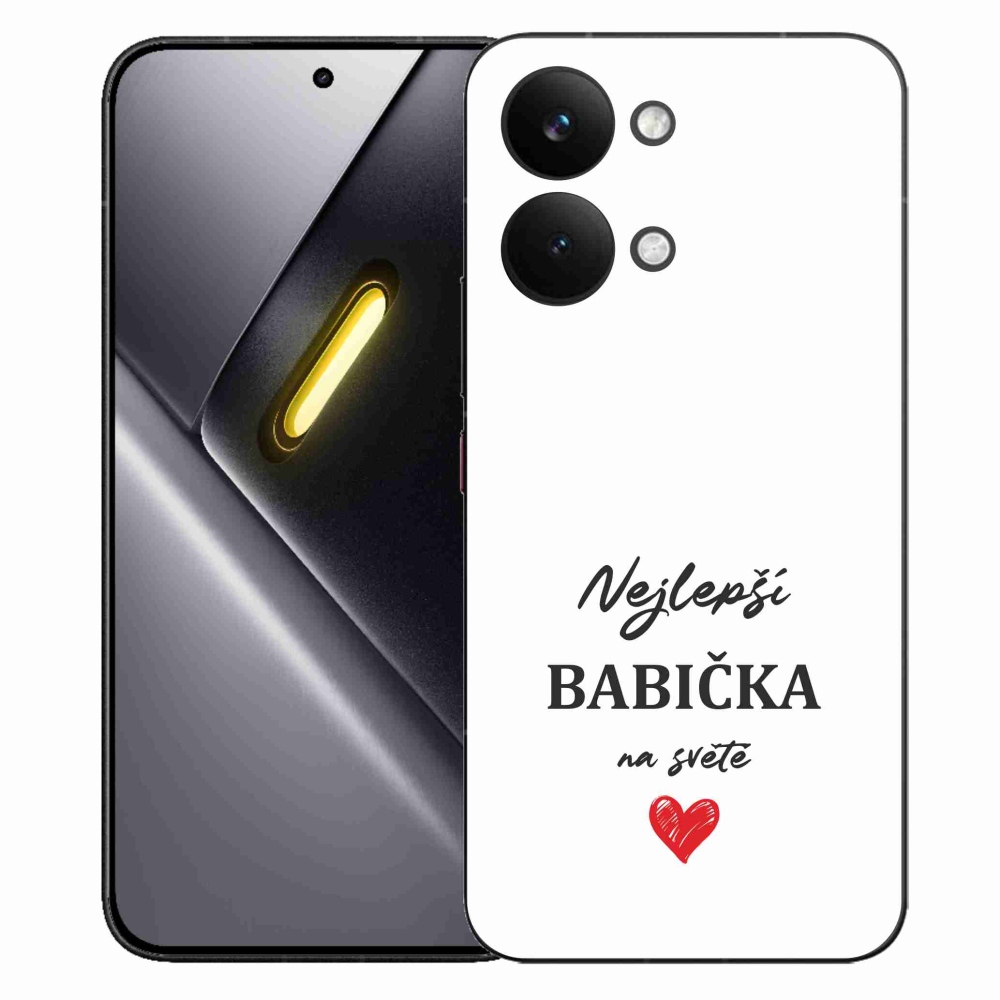 Gél borítás mmCase a Xiaomi Poco X8 Pro Max számára - Best Grandma 1 fehér háttér