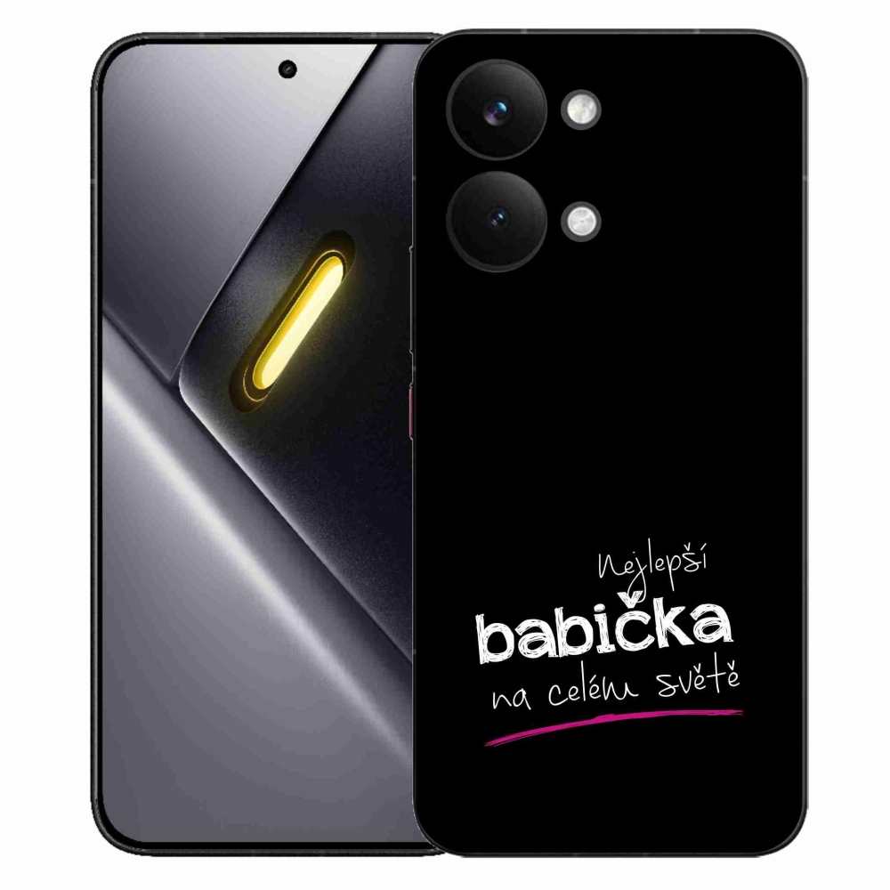 Gél borító mmCase a Xiaomi Poco X8 Pro Max - legjobb nagymama 4 fekete háttérrel