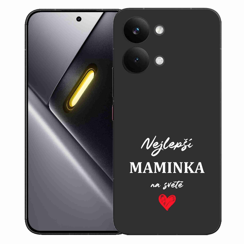 Gél borító mmCase a Xiaomi Poco X8 Pro Max számára - legjobb anya 1 fekete háttér