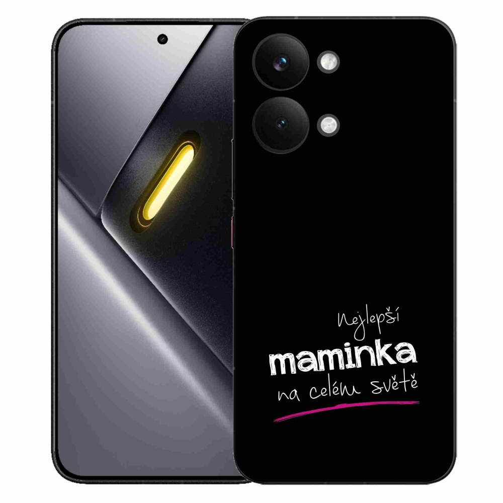 Gél borító mmCase a Xiaomi Poco X8 Pro Max - legjobb anya 4 fekete háttérrel