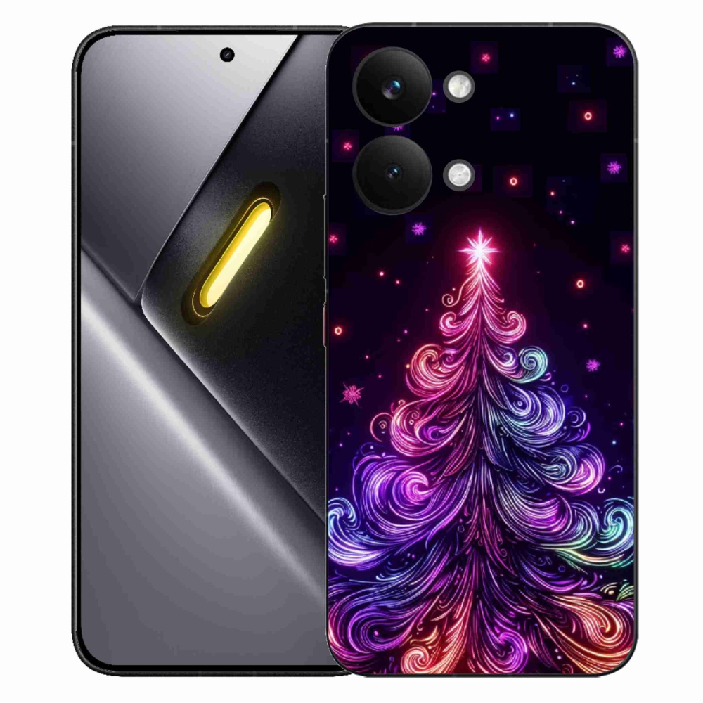 Gél borítás mmCase a Xiaomi Poco X8 Pro Max számára - neon karácsonyfa 1