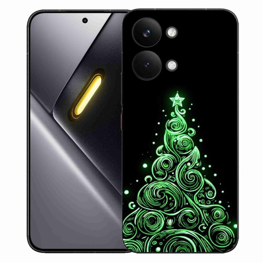 Gél borítás mmCase a Xiaomi Poco X8 Pro Max számára - neon karácsonyfa 3