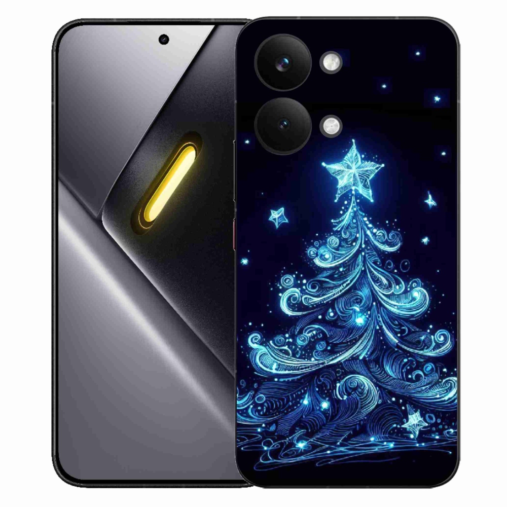 Gél borítás mmCase a Xiaomi Poco X8 Pro Max számára - neon karácsonyfa 4